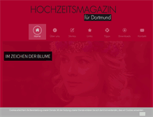 Tablet Screenshot of dortmund-hochzeitsmagazin.de
